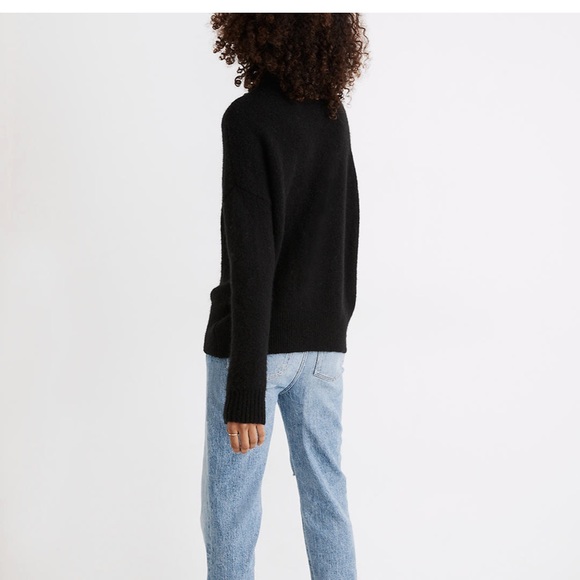 Madewell Black Dillon Mockneck Pullover Sweater - Picture 3 of 10